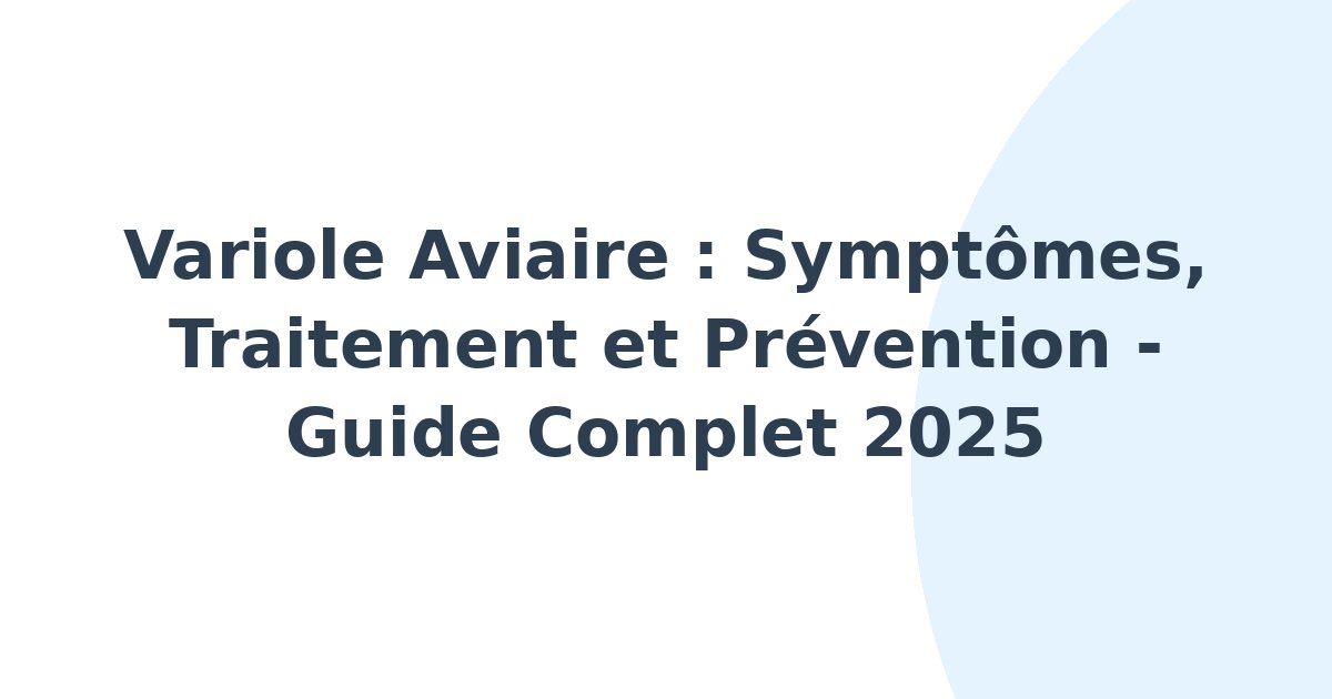 Variole aviaire