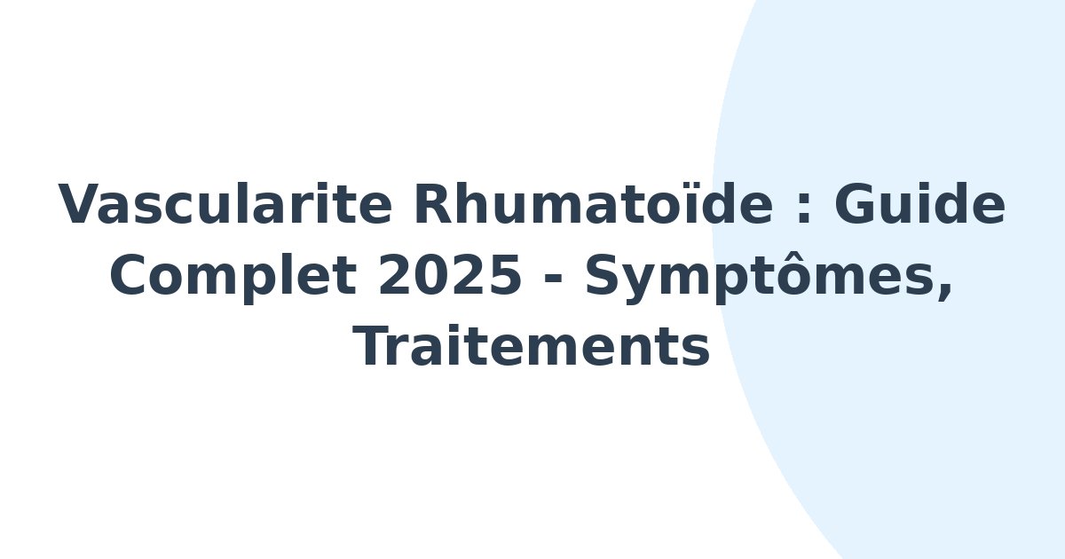 Vascularite rhumatoïde