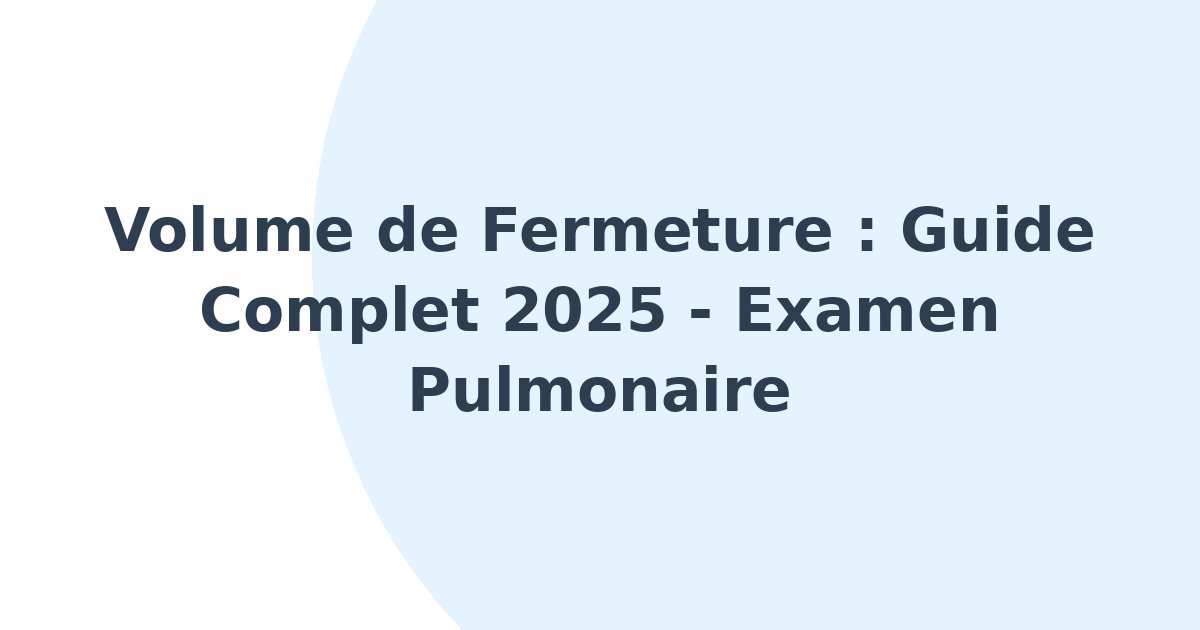 Volume de fermeture
